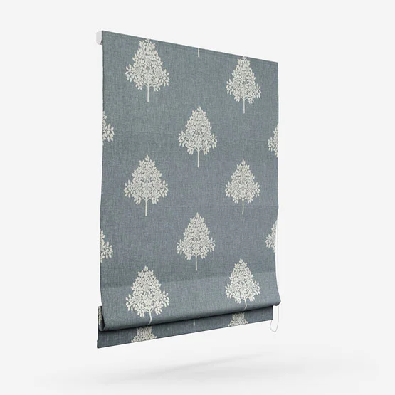 William Morris At Home Marigold Tree Embroidery Woad roman