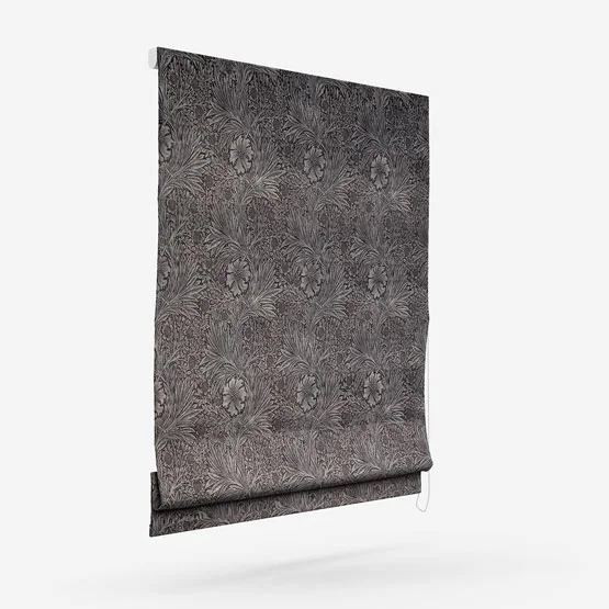 William Morris At Home Marigold Velvet Charcoal roman