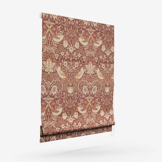 William Morris At Home Strawberry Thief Madder roman