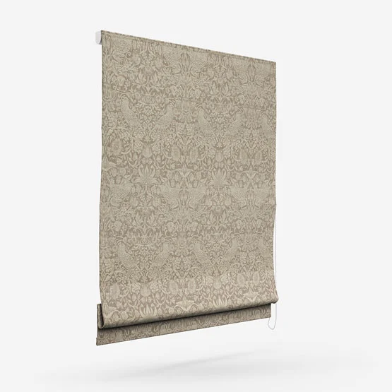 William Morris At Home Strawberry Thief Woven Walnut roman