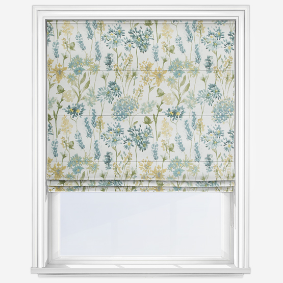 Etta Azure Roman Blind