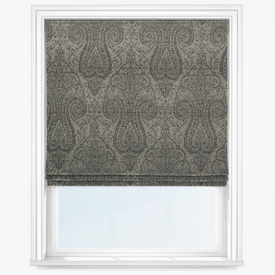 Giselle Graphite Roman Blind