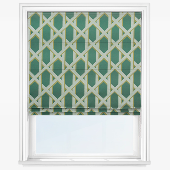 Lattice Spa Roman Blind