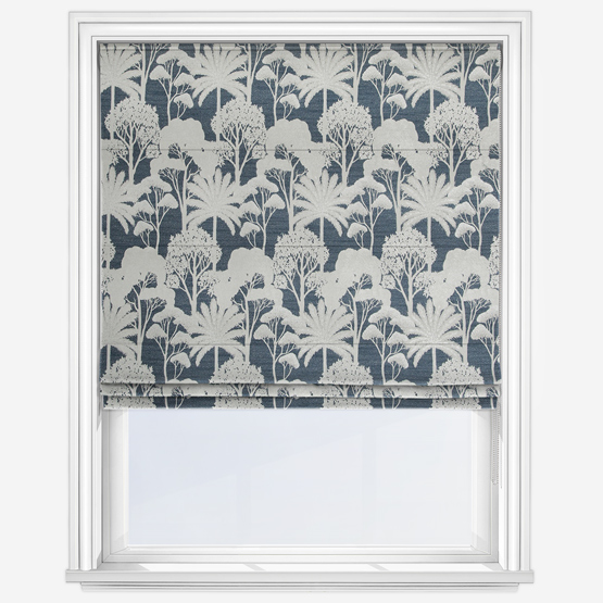 Mandrelle Indigo Roman Blind