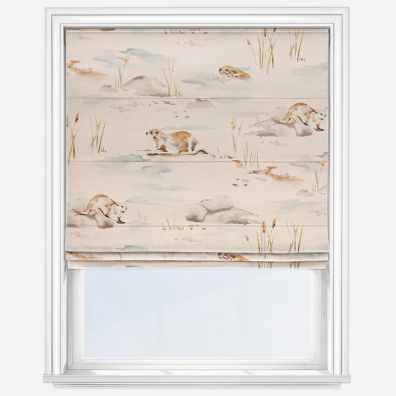 Otter Biscuit Roman Blind