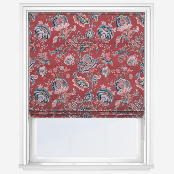 Prunella Crimson Roman Blind