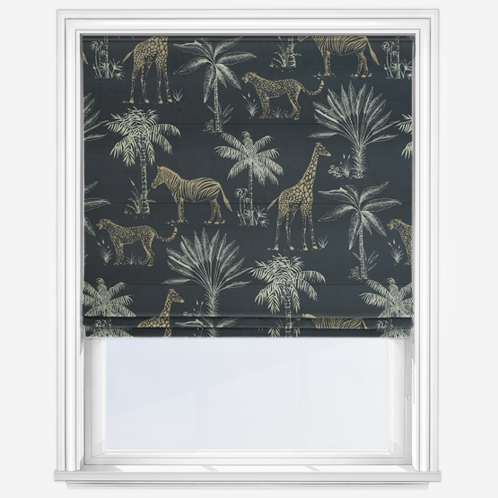 Safari Midnight Roman Blind