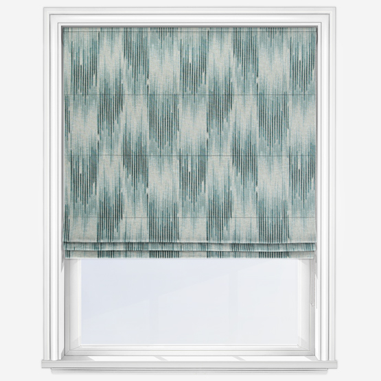 Serrula Peacock Roman Blind