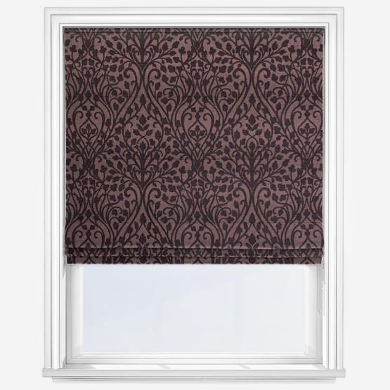 Wisley Maroon Roman Blind