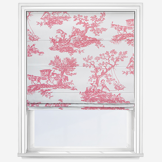 Camengo Cadence Tissu Rouge Grenat Roman Blind