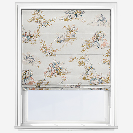 Camengo Gavotte Tissu Multicolore Roman Blind