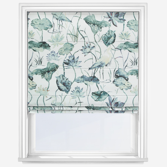 Camengo Heron Azur Roman Blind