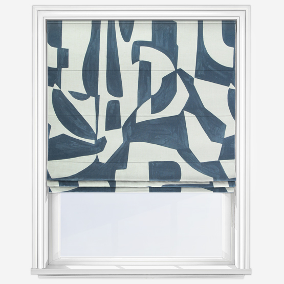 Camengo Miwok Indigo Roman Blind