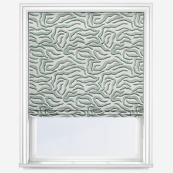 Camengo Ophea Velvet Azur Roman Blind