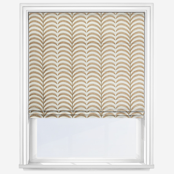 Camengo Plumeria Ocre Roman Blind