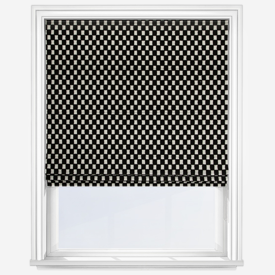 Camengo Scacchiera Carbone Roman Blind
