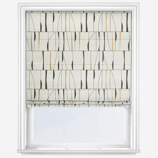 Camengo Souffle De Vitrail Ocre Roman Blind
