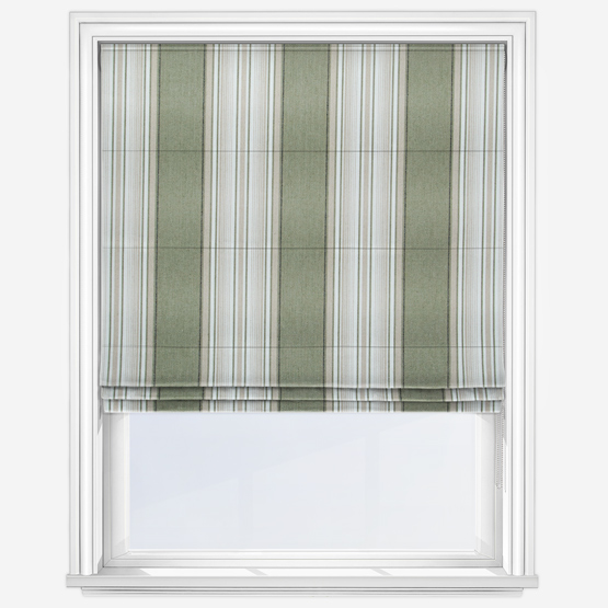 Casamance Aveiro Olive Roman Blind