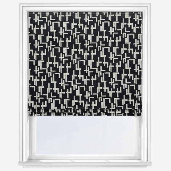 Casamance Dalles Noir Roman Blind