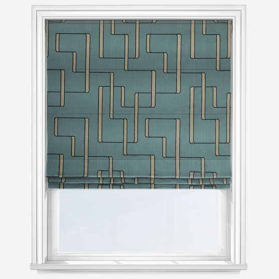 Casamance Lusio Petrole Roman Blind