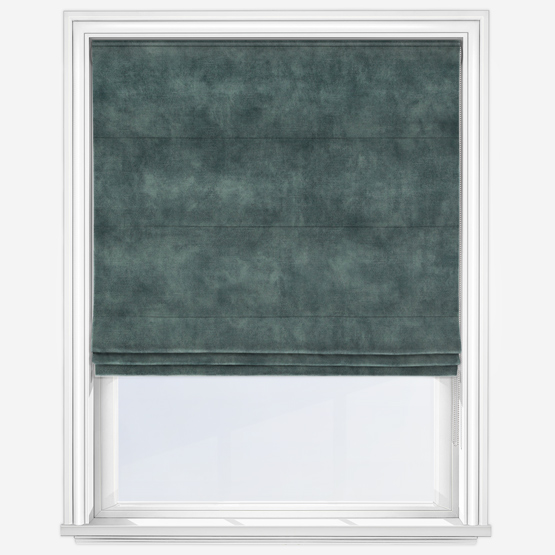 Casamance Manade Bleu Celadon Roman Blind