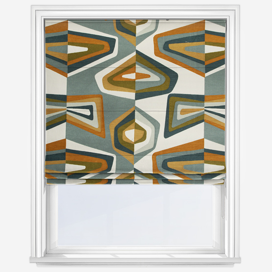 Casamance West Dream Celadon Olive Roman Blind