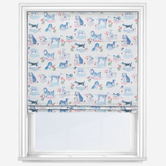 Cath Kidston Puppy Fields Pink & Blue roman