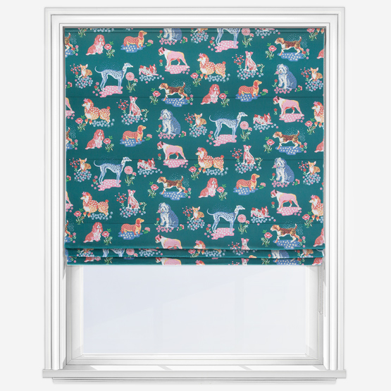 Cath Kidston Puppy Fields Teal roman