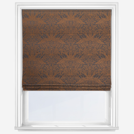 Leopardo Antique Noir Roman Blind