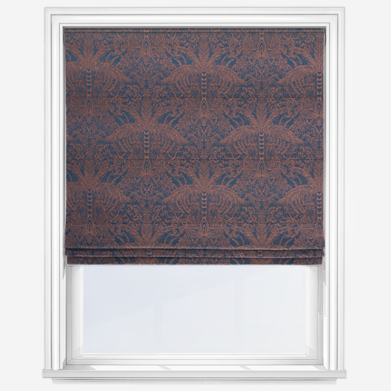 Leopardo Midnight Copper Roman Blind