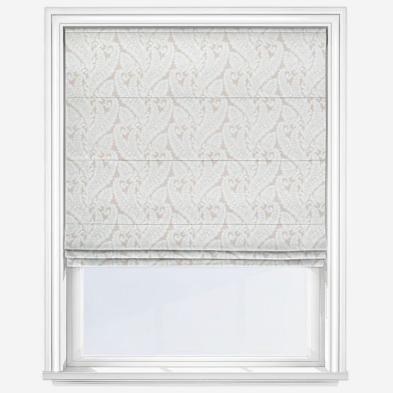 Regale Ivory and Mocha Roman Blind