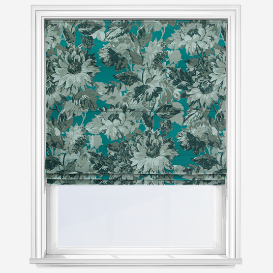 Sunforest Jacquard Peacock Roman Blind