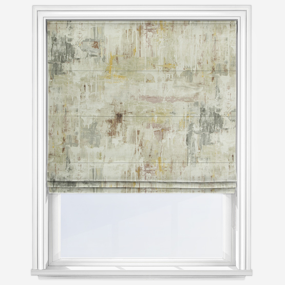 Edinburgh Weavers Abstract Natural Roman Blind