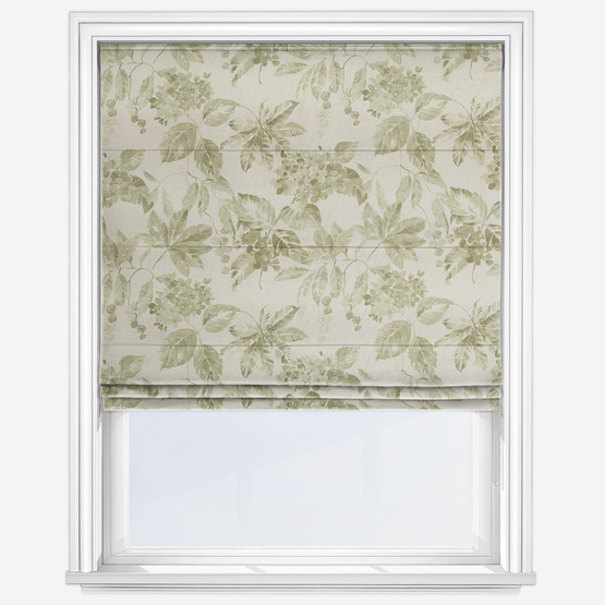 Edinburgh Weavers Flora Olive Roman Blind