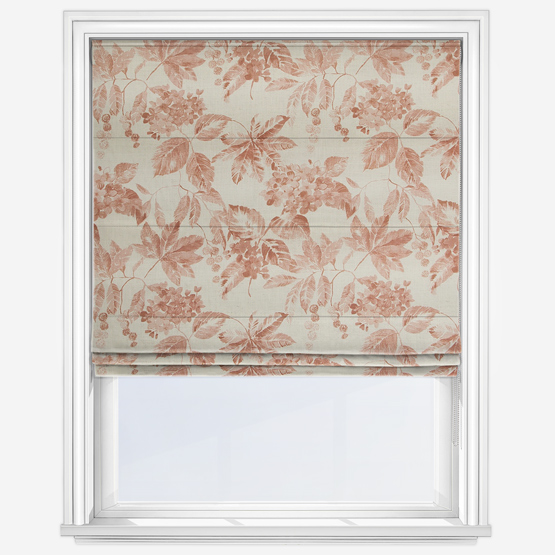Edinburgh Weavers Flora Terracotta Roman Blind