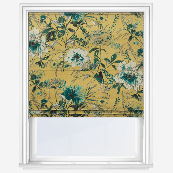 Edinburgh Weavers Freya Buttercup Roman Blind