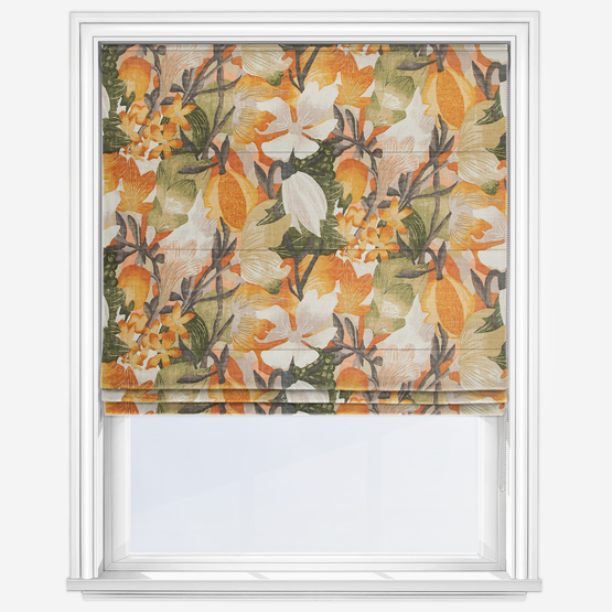 Edinburgh Weavers Lucy Burnt Orange Roman Blind