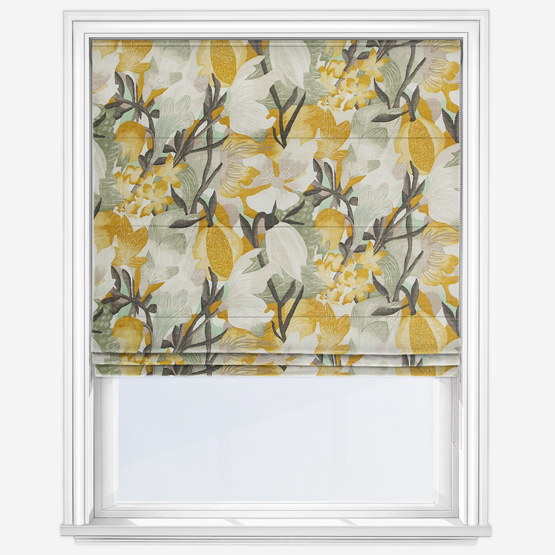 Edinburgh Weavers Lucy Gold Roman Blind