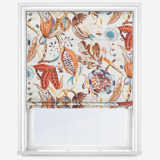 Edinburgh Weavers Raine Coral Roman Blind