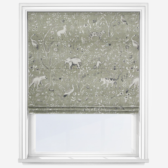 Edinburgh Weavers Rajah Moss Roman Blind