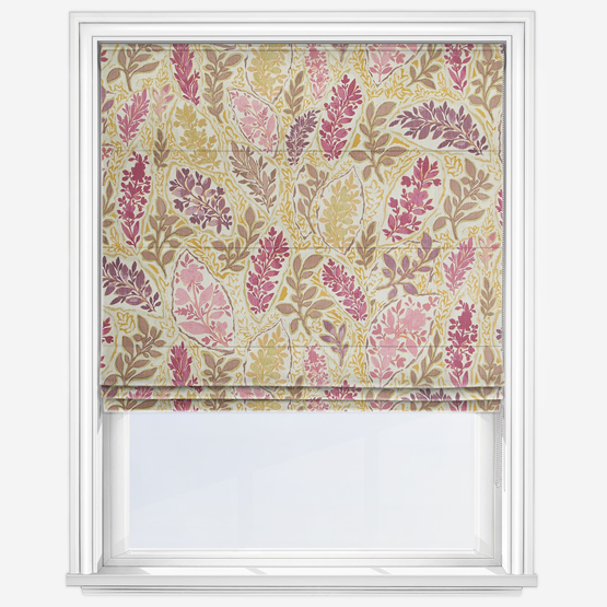 Edinburgh Weavers Zagar Raspberry Roman Blind