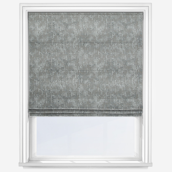 Fibre Naturelle Palazzi Charcoal Drift Roman Blind