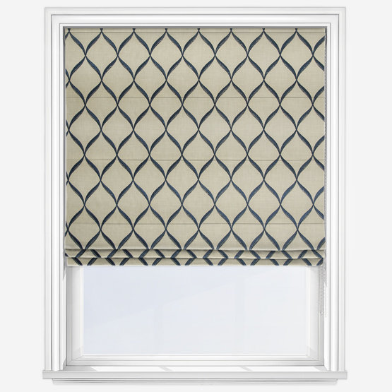 Allegra Indigo Roman Blind