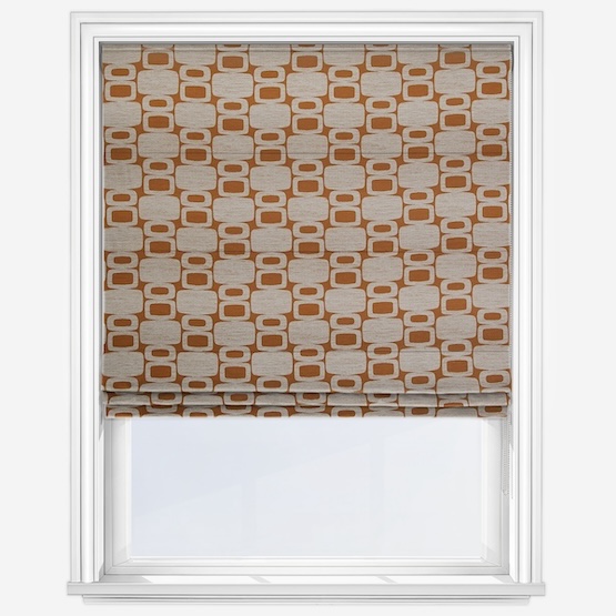 Apollo Burnt Orange Roman Blind