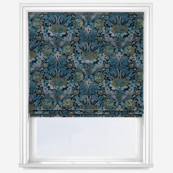 Ashbourne Teal Roman Blind