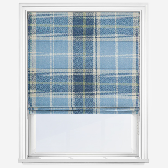 Balmoral Cornflower Roman Blind