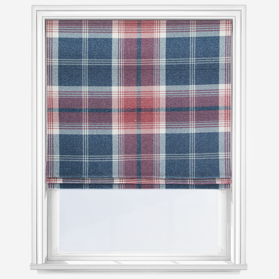 Balmoral Harbour Blue Roman Blind