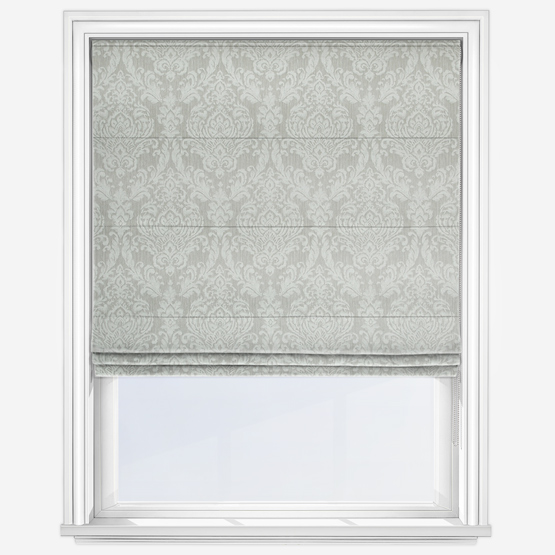 Classic Damask Dove Roman Blind