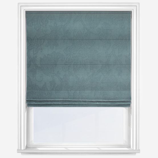 Classique French Blue Roman Blind