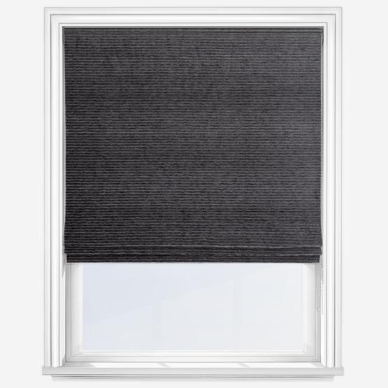 Corsica Charcoal Roman Blind